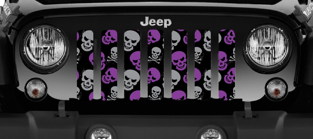 Platinum Skulls (Purple and Gray) Grille Insert