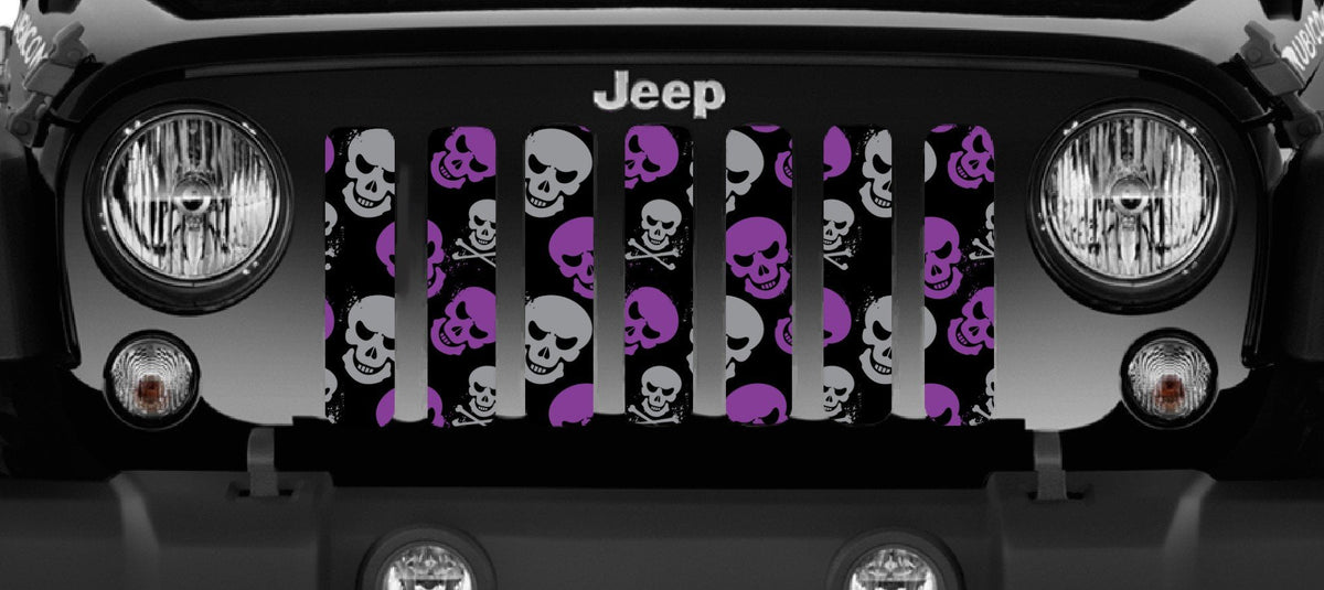 Platinum Skulls (Purple and Gray) Grille Insert