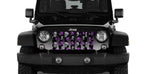 Skulls (Purple and Gray) Grille Insert