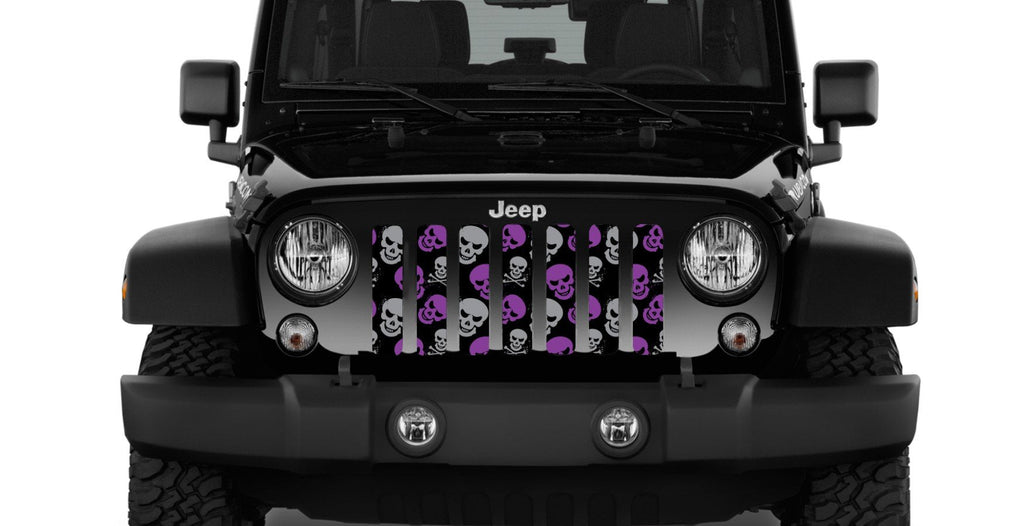 Platinum Skulls (Purple and Gray) Grille Insert