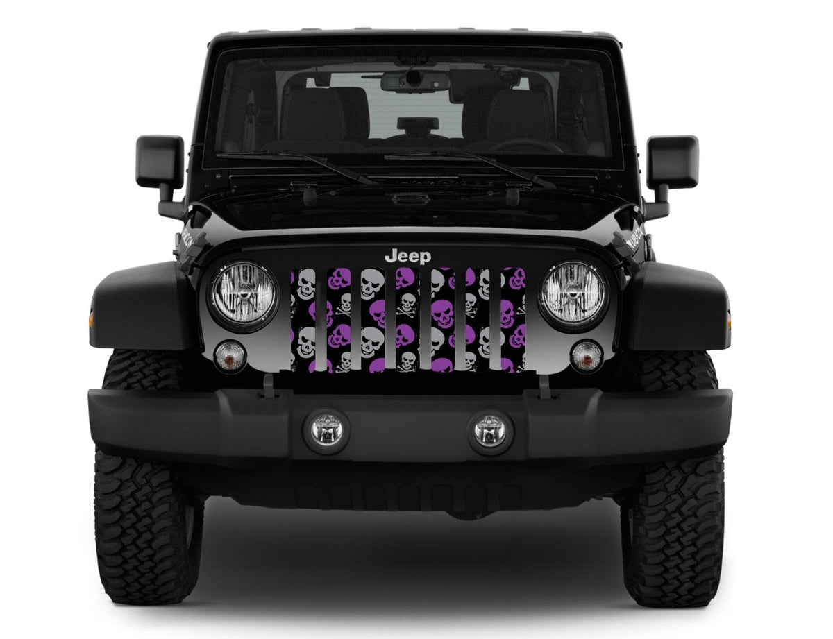Platinum Skulls (Purple and Gray) Grille Insert