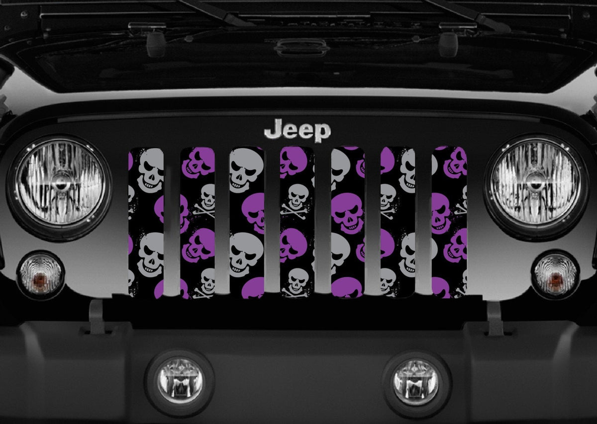 Platinum Skulls (Purple and Gray) Grille Insert
