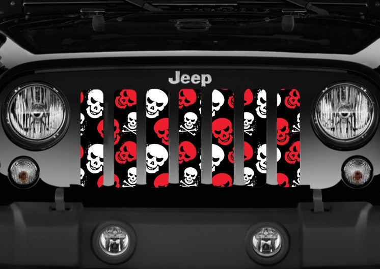 Platinum Skulls (Red) Grille Insert