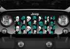 Platinum Skulls (Teal) Grille Insert