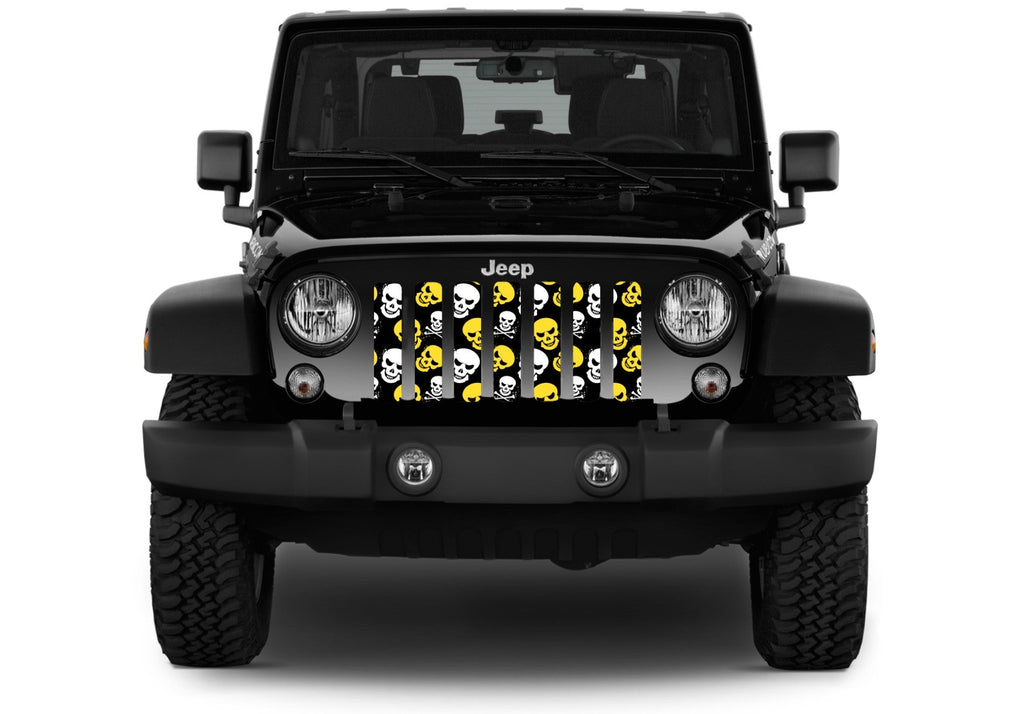 Skulls (Yellow and White) Grille Insert