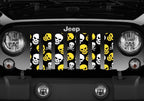 Skulls (Yellow and White) Grille Insert