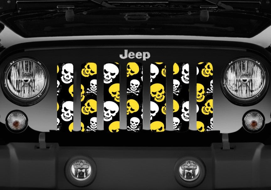 Platinum Skulls (Yellow) Grille Insert