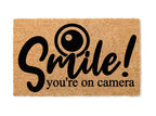 Smile You're On Camera Welcome Mat