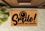 Smile You're On Camera Welcome Mat