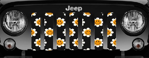 Smiley Flowers Grille Insert