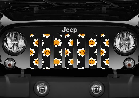 Smiley Flowers Grille Insert