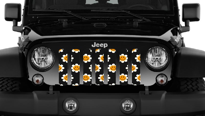 Smiley Flowers Grille Insert