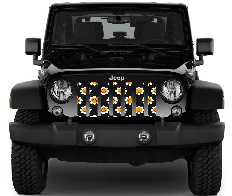 Smiley Flowers Grille Insert