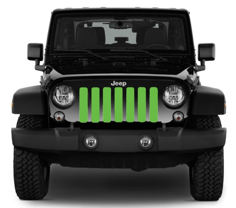 Solid Bright Green Grille Insert