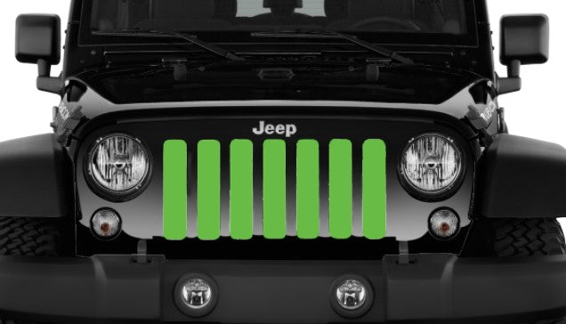 Solid Bright Green Grille Insert