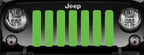 Solid Bright Green Grille Insert
