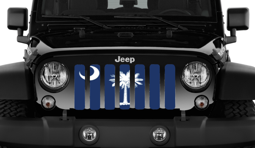 South Carolina State Flag Grille Insert