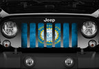 South Dakota Grunge State Flag Grille Insert