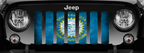 South Dakota Grunge State Flag Grille Insert