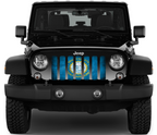South Dakota Grunge State Flag Grille Insert