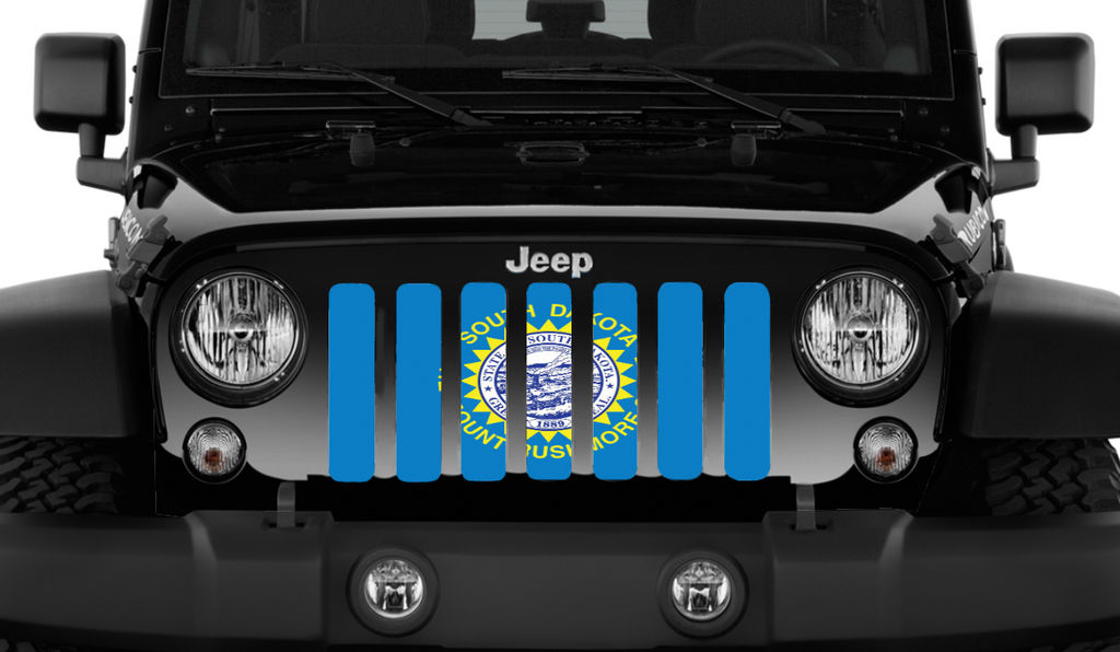 South Dakota State Flag Grille Insert