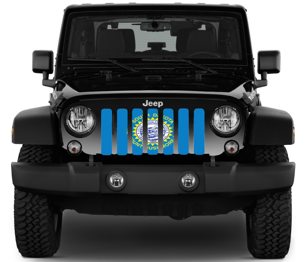 South Dakota State Flag Grille Insert