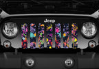 Rainbow Splatter Paint Grille Insert
