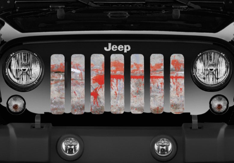 Splatter Paint Red Grille Insert