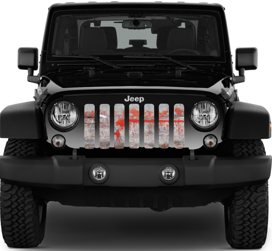 Splatter Paint Red Grille Insert
