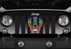 Platinum Sugar Skull Rainbow Grille Insert