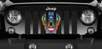Platinum Sugar Skull Rainbow Grille Insert