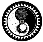 Sun & Moon Yin Yang  Spare Tire Cover