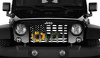 Sunflower American Flag Grille Insert