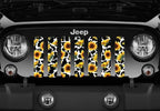 Sunflower Cow Print Grille Insert