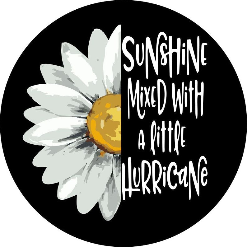 Sunshine Mixed with a Little Hurricane Tire Cover