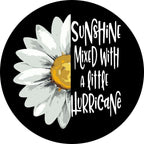 Sunshine Mixed with a Little Hurricane Tire Cover