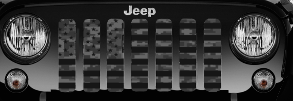 Tactical American Flag Digital Camo Grille Insert