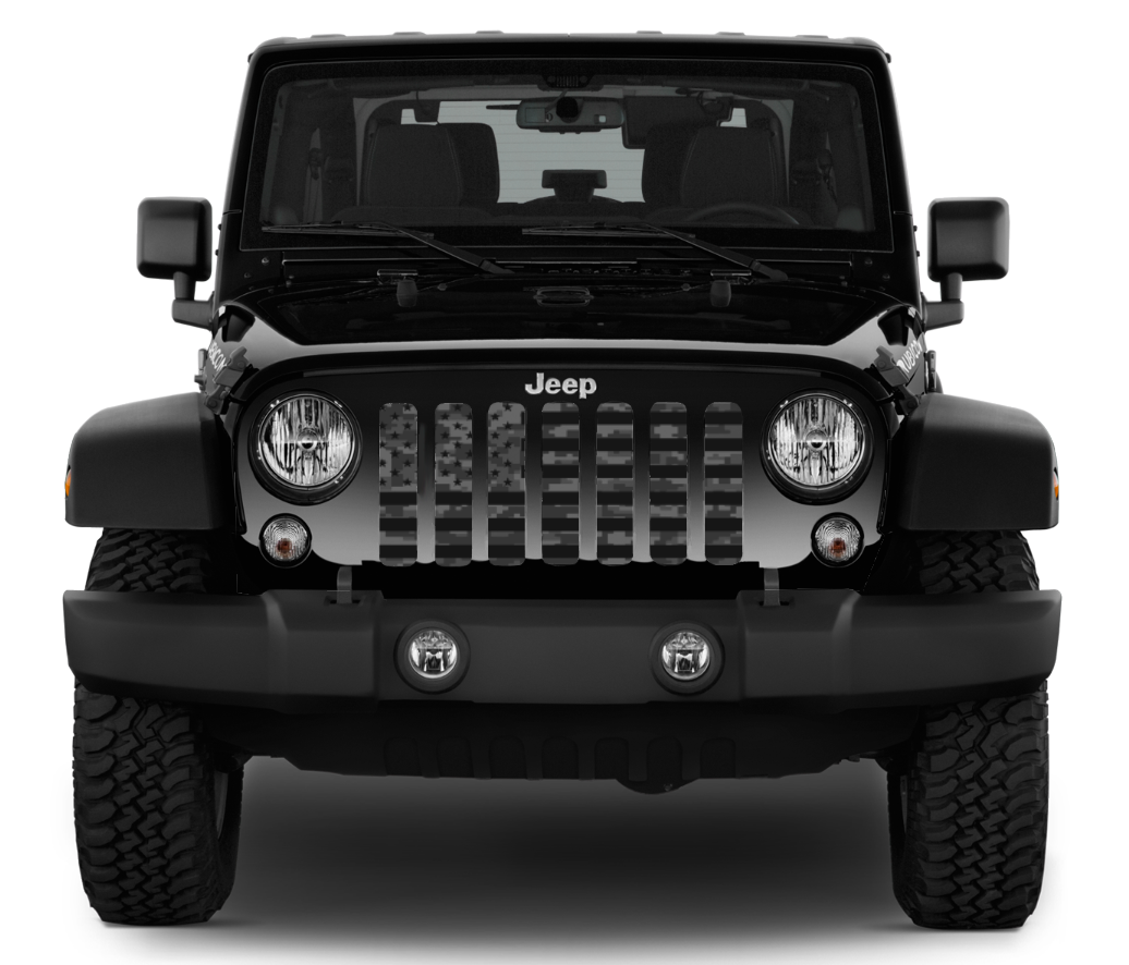Tactical American Flag Digital Camo Grille Insert