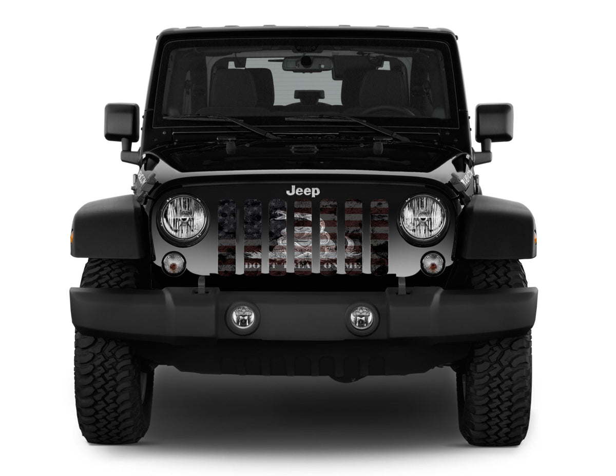 Tactical American Gadsden Flag - Don't Tread On Me Grille Insert