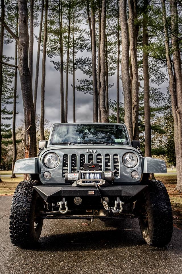 Black and White Camo Flag Grille Insert
