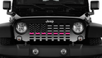 Tactical Fight Like a Girl Pink Line Grille Insert