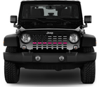 Tactical Fight Like a Girl Pink Line Grille Insert