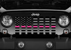 Tactical Fight Like a Girl Pink Line Grille Insert