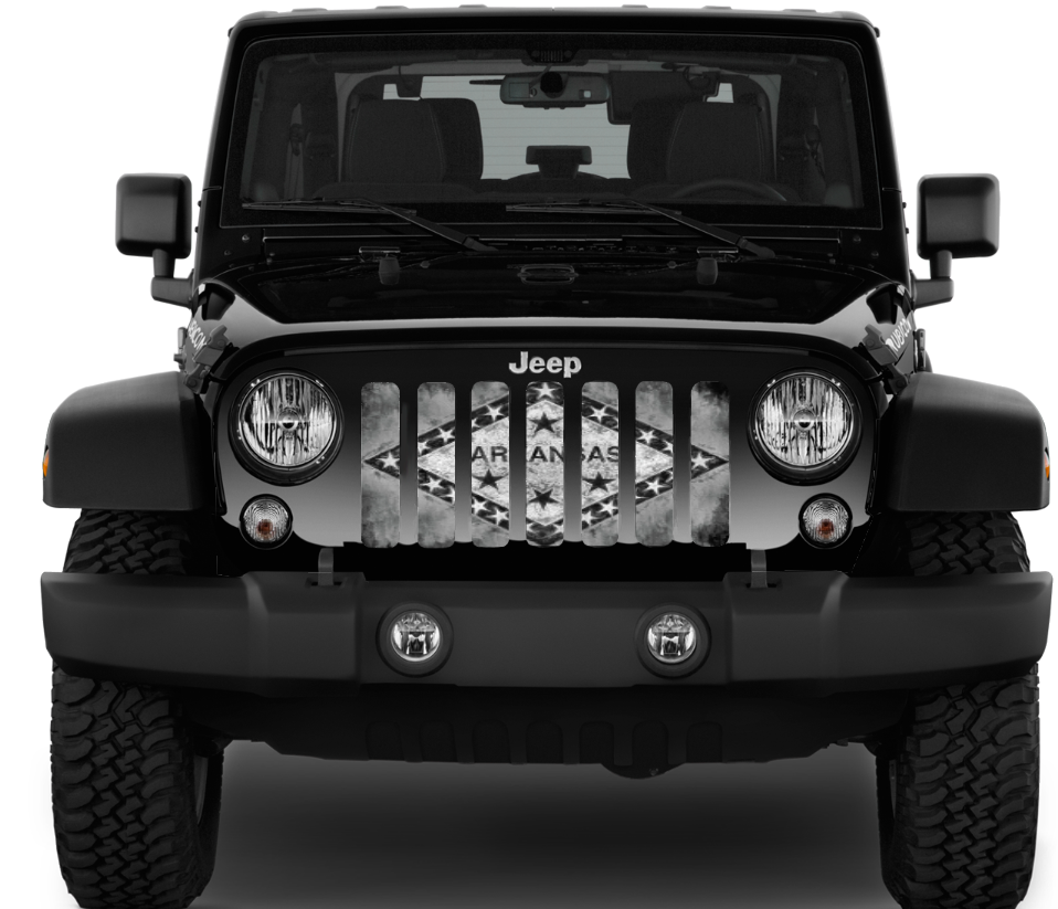 Arkansas Grunge Tactical State Flag Grille Insert