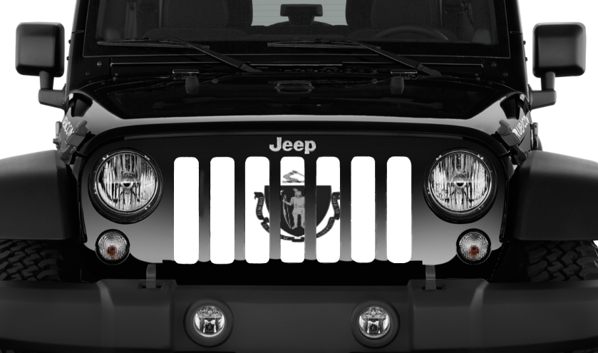 Massachusetts Tactical State Flag Grille Insert