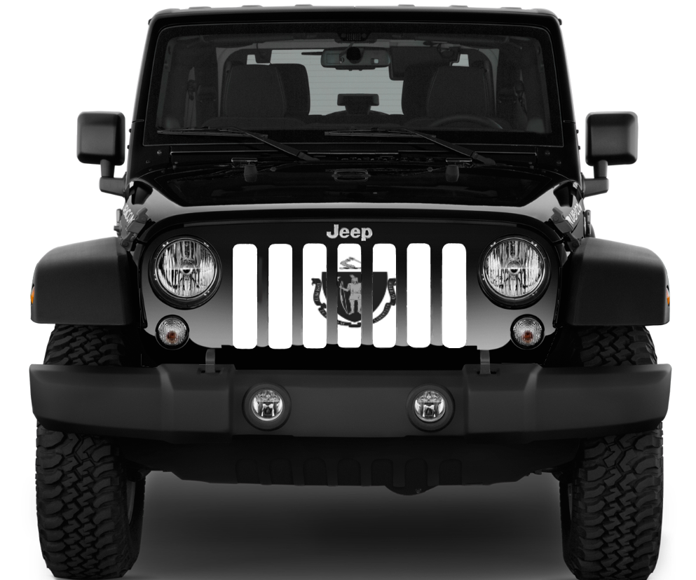 Massachusetts Tactical State Flag Grille Insert