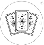 Tarot Card White Spare Tire Cover