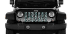 Platinum Teal White Leopard Print Grille Insert