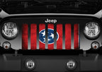 Tennessee Grunge State Flag Grille Insert