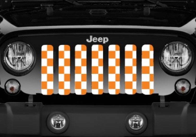 Tennessee Orange Checkerboard Grille Insert